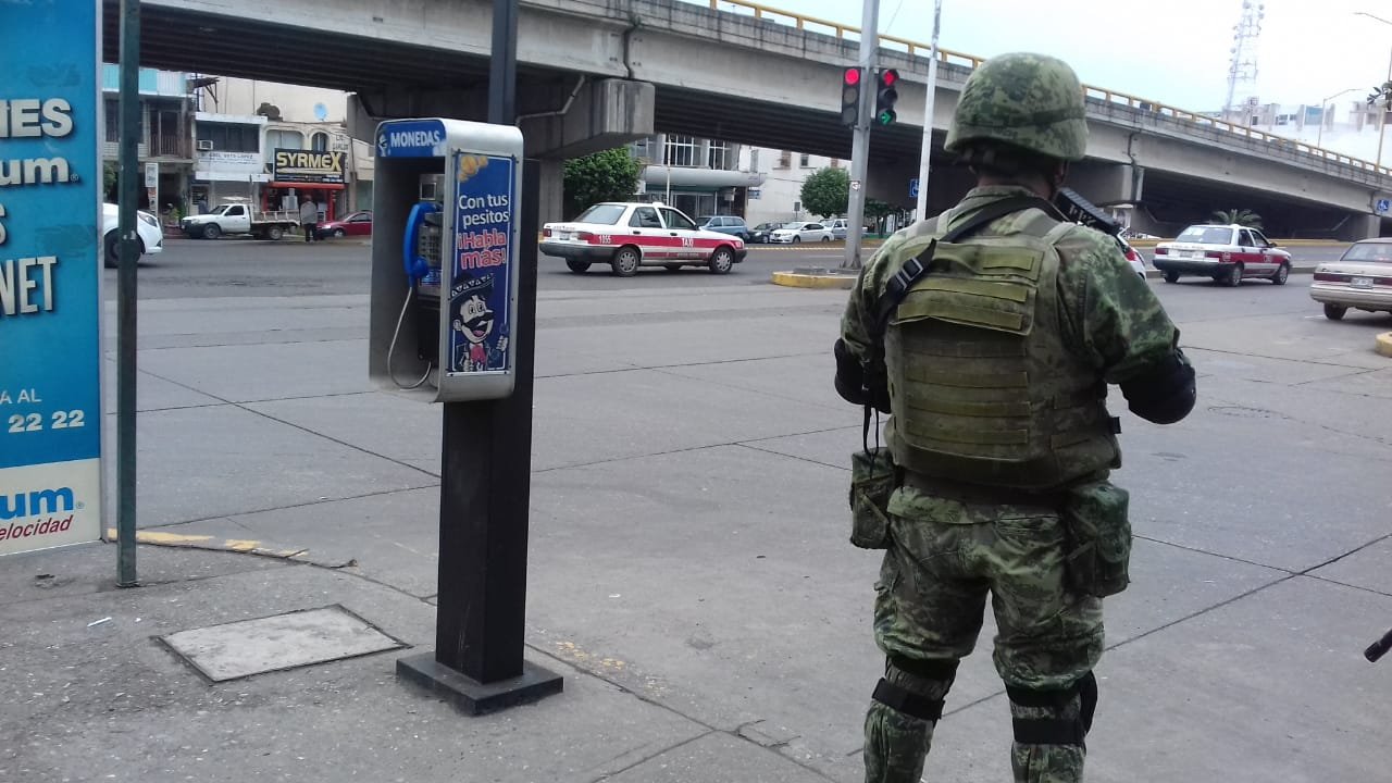 Refuerzan Ejército y Policía Militar la seguridad en Poza Rica