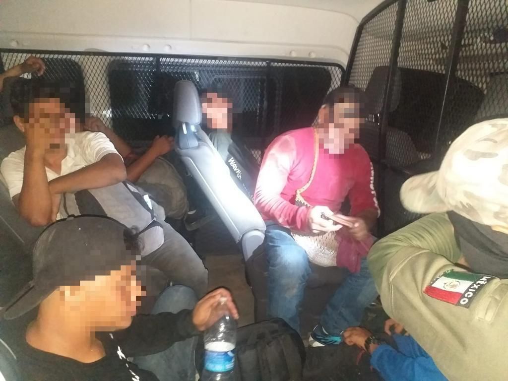 Migrantes asegurados en Veracruz