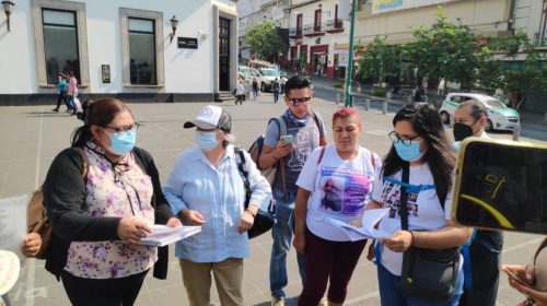 Integrantes del colectivo “Buscando a nuestros desaparecidos y desaparecidas Veracruz”