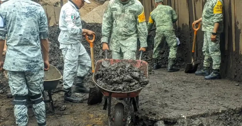 Ejército mexicano y guardia nacional aplican el plan DN-III-E en Rafael Delgado, Veracruz